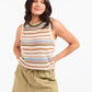 Fall Stripe Sweater Vest