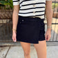 Brightin Denim Skort- Washed Black