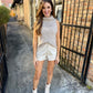 Campo Faux Leather Shorts- Cream
