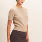Darren Sweater Top- Taupe