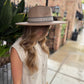 Libby Boho Suede Hat- Tan