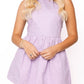 Queen Rhinestone Tank Dress- Lavender