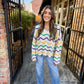 Selma Wavy Stripe MG Sweater