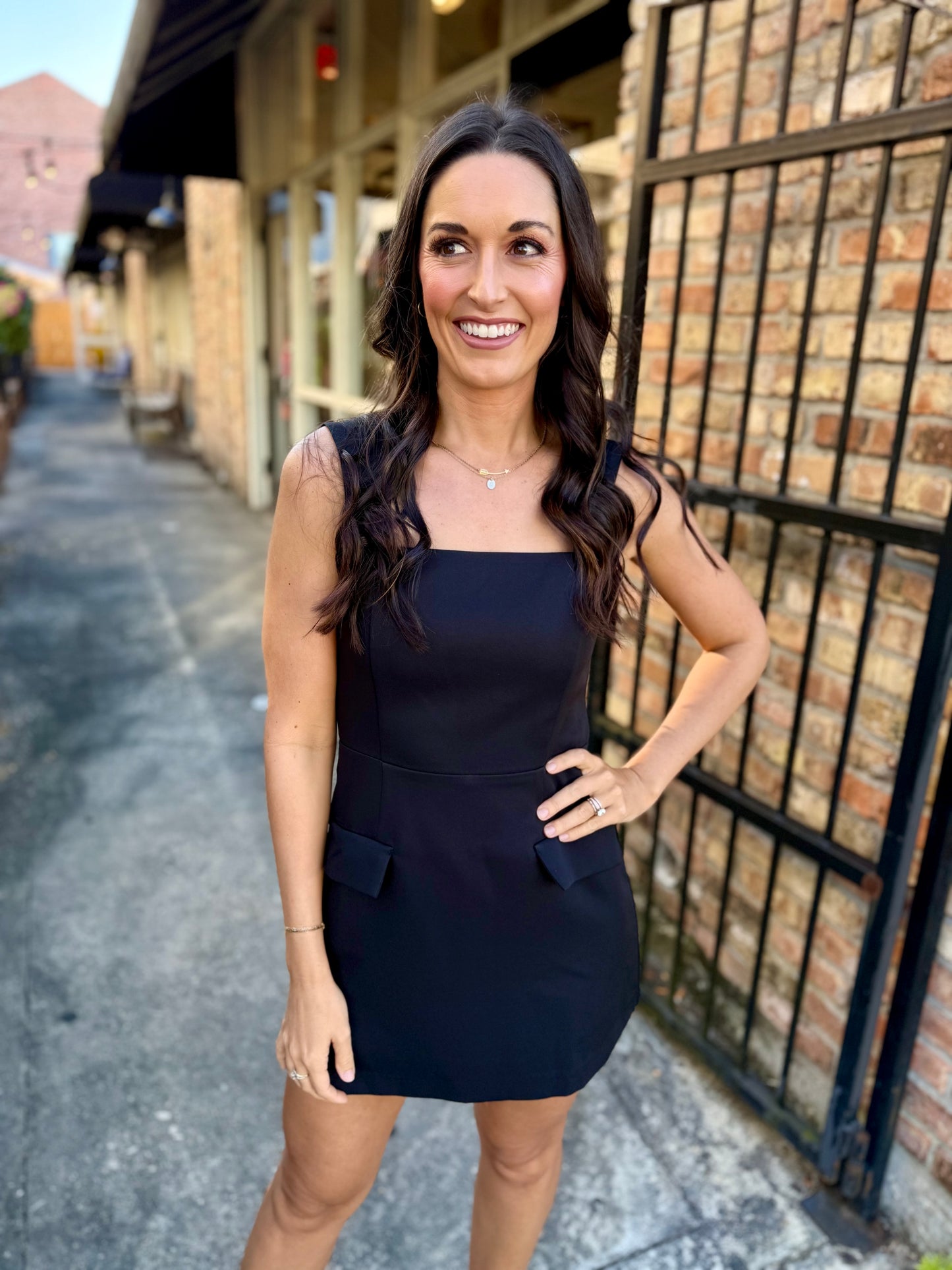 Saladino Romper Dress- Black