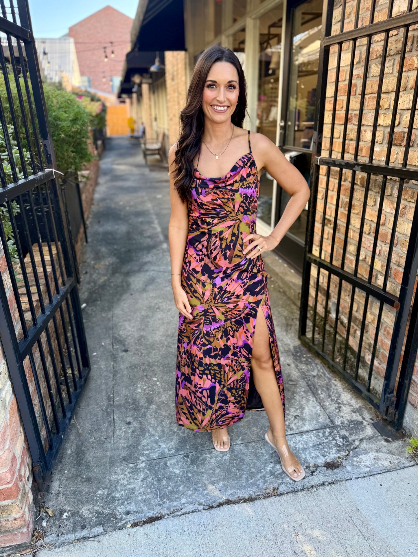 Butterfly Kiss Maxi Dress- Multi