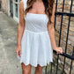 Kylie Romper- White Eyelet