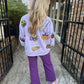 Mardi Gras Icon Sweatshirt- Lavender