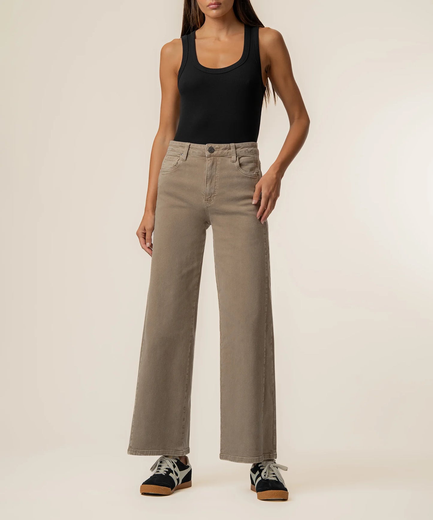 Meg (Milk Tea) HR Side Panel Denim