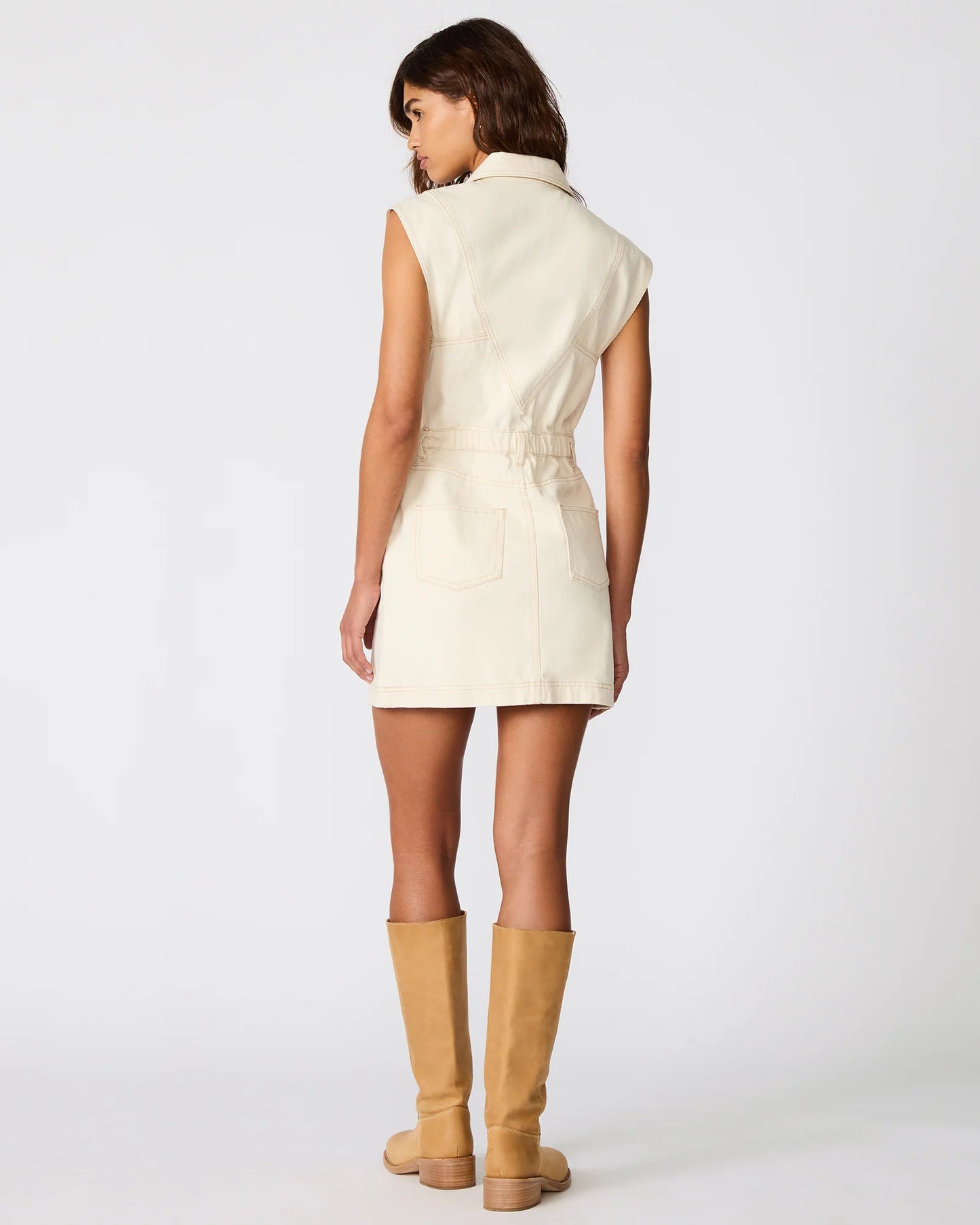 Felicite Denim Dress-Natural