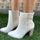 Mover Booties- Ivory & Suede