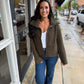 Dena Faux Shearling Zip Up