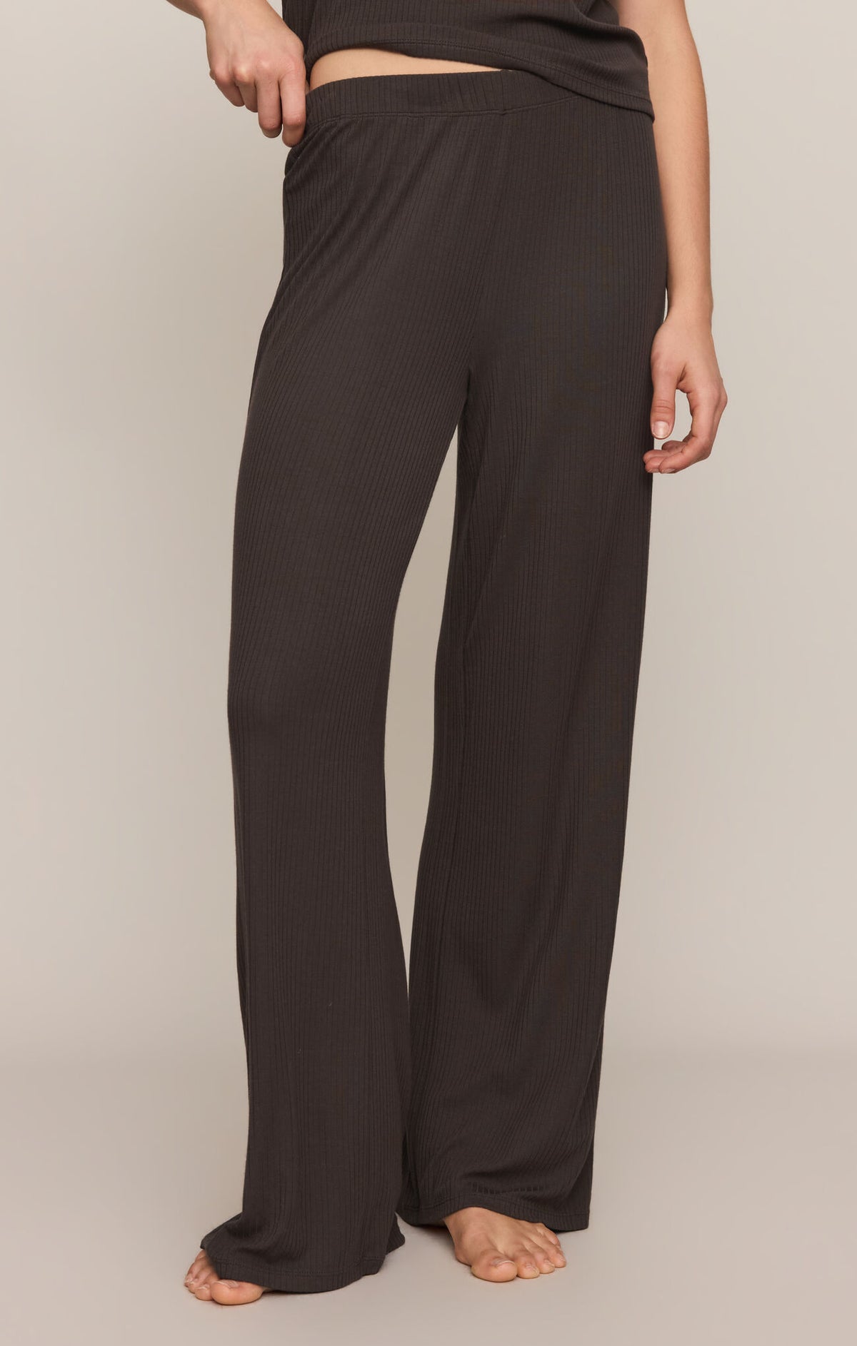 Z Supply Just Right Rib Pant- Cocoa Bean