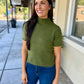 Brandon Sweater Top- Olive
