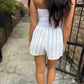 Z Supply Daylight Striped Shorts- Sea Salt