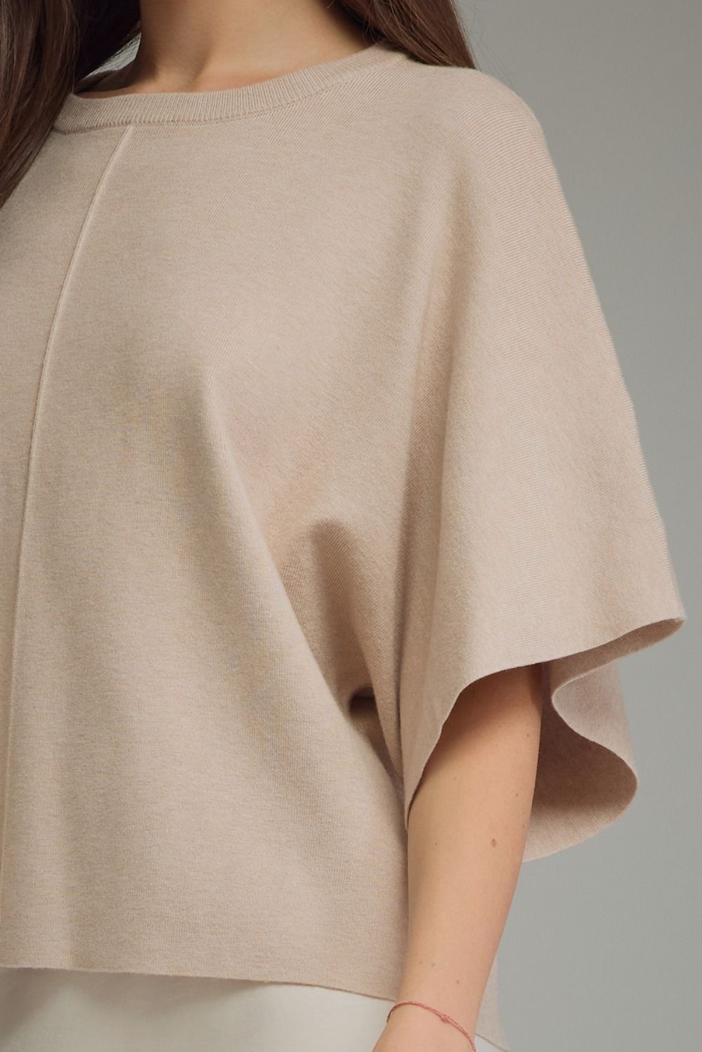 Nadia Sweater Top- Oatmeal