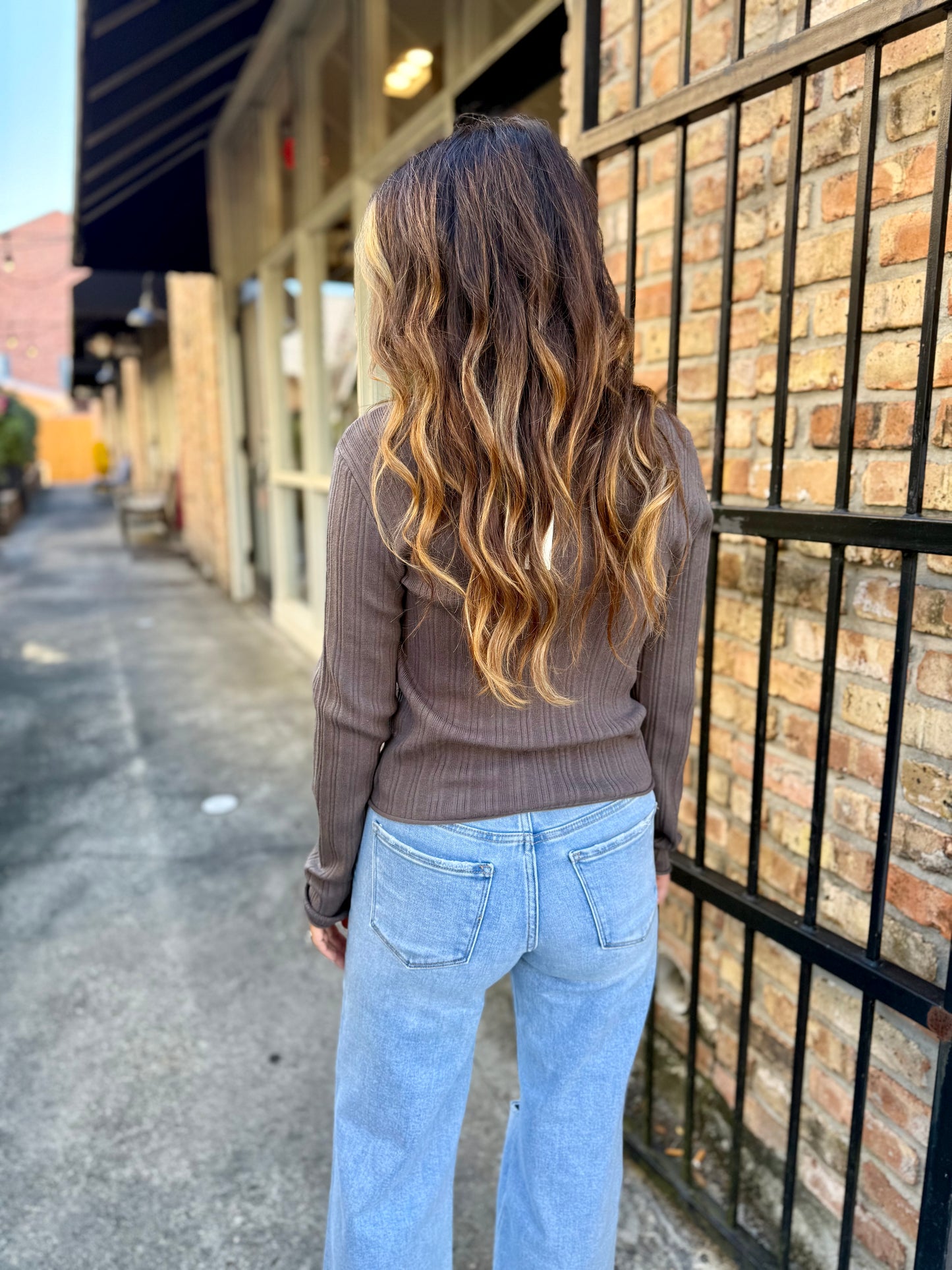 Z Supply Du Monde Sweater- Burnt Ash