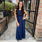 Z Supply Charlotte Maxi Dress- Eclipse