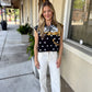 Queen Polka Dot Tiger Tank- Black & White