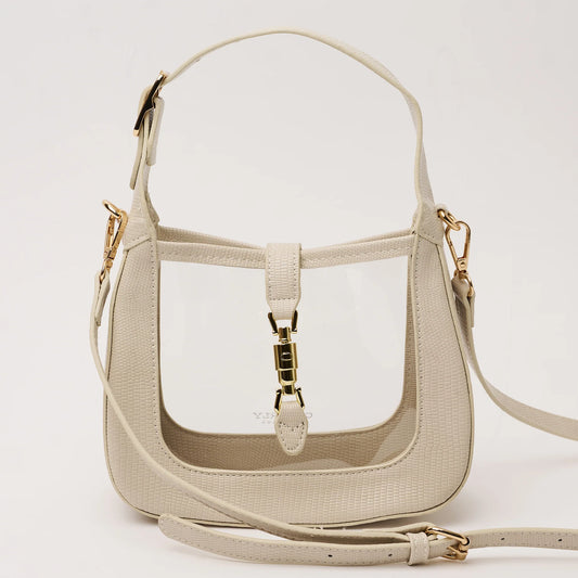 Paige Clear Bag- Ivory