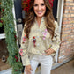 Nutcracker Button Up Top- Gold