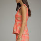 Parker Plaid Top- Camel Pink