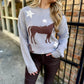 Parnell Horse Sweater- Heather Gray