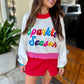 Sparkle Season Colorblock Sweater- White