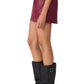 Cindi Velvet Skirt- Cordovan