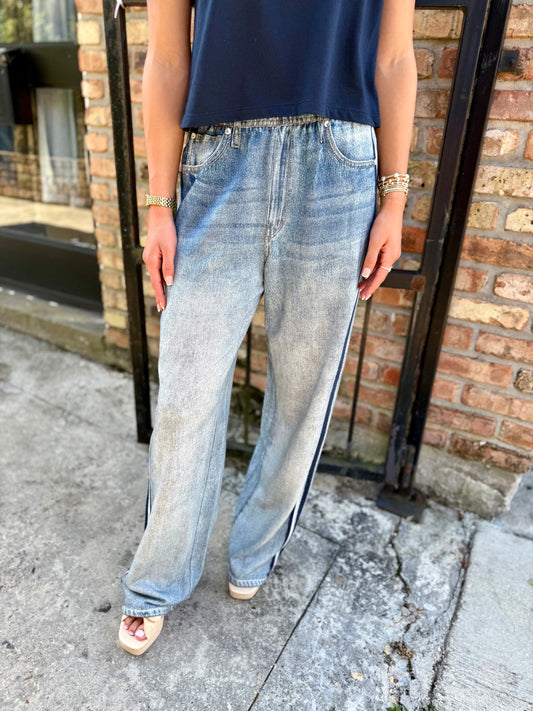 Jojo Denim Track Sweatpants