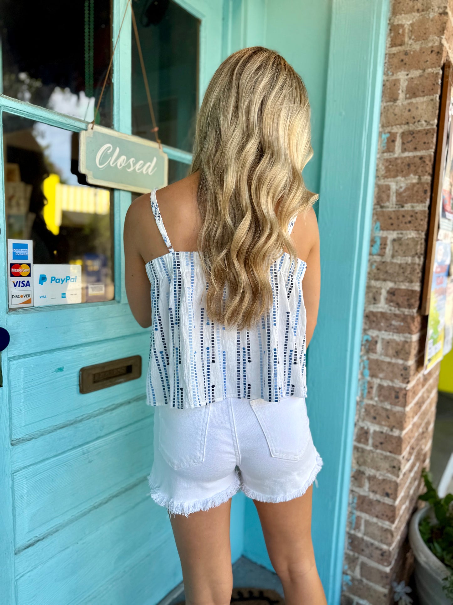 Michael Tank Top- White