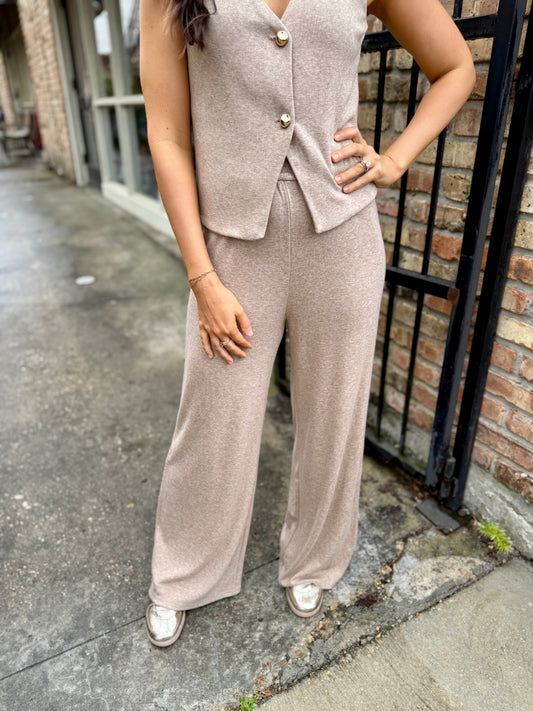 Rhapsody Pull On Pants- Oatmeal