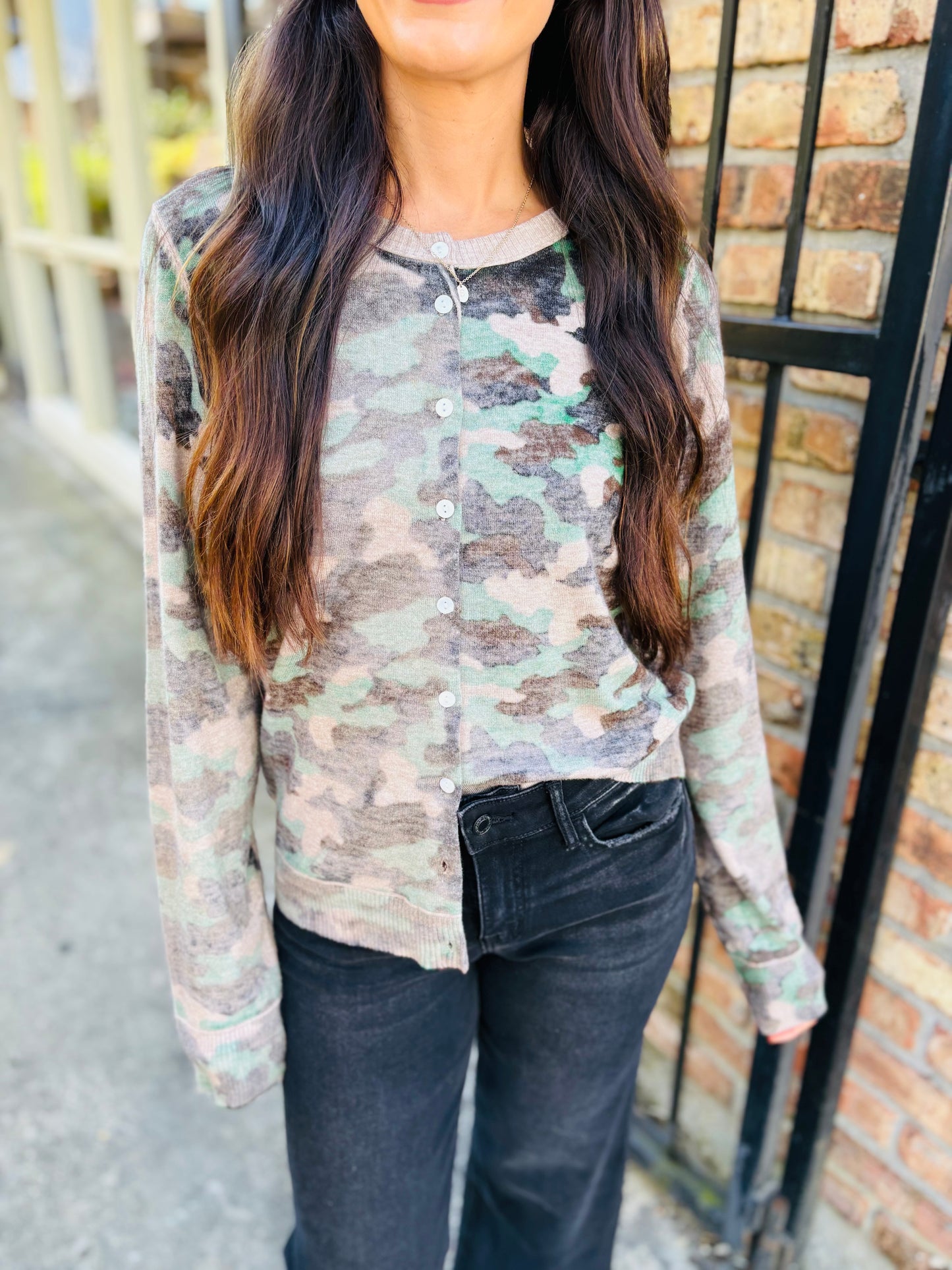 Camo Cardigan