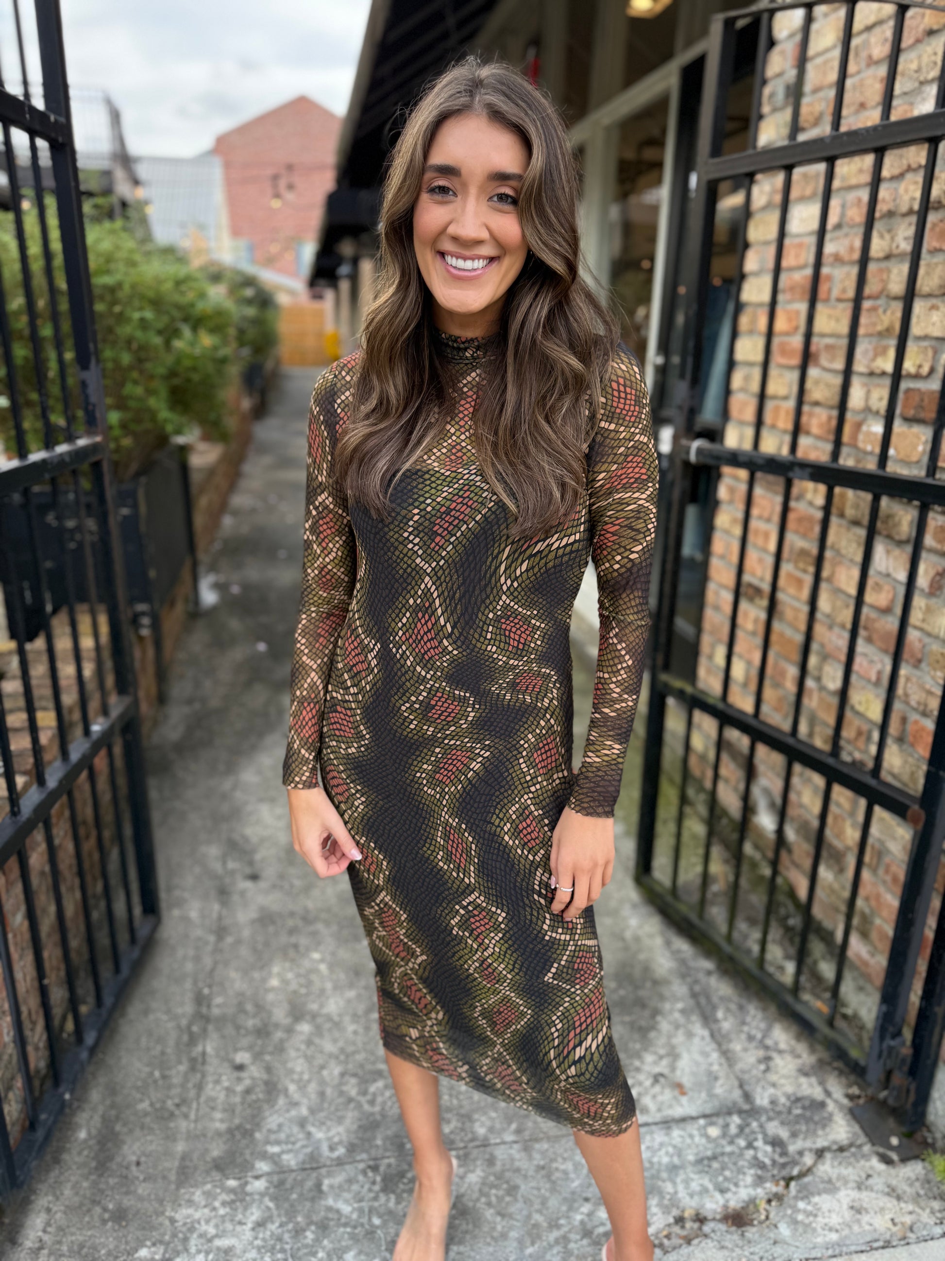 hazel brown dress Cover Shot Maxi Dress main image 0