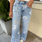 Cheryl (Floral) HR Vintage Flare Jeans