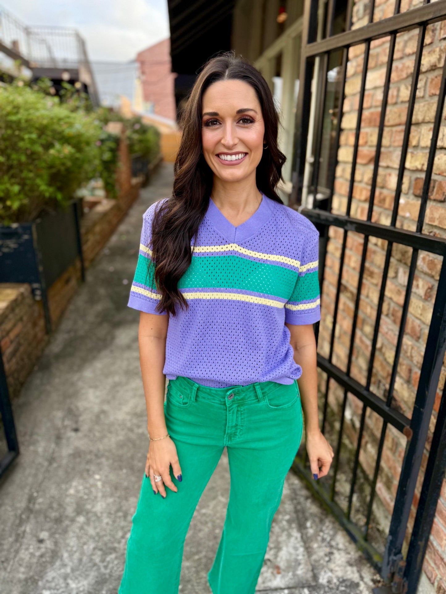 MG Pastel Jersey Top- Purple