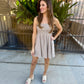 Eastern Plaid Smocked Mini Dress
