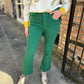 Carrollton HR Cropped Flare- Green