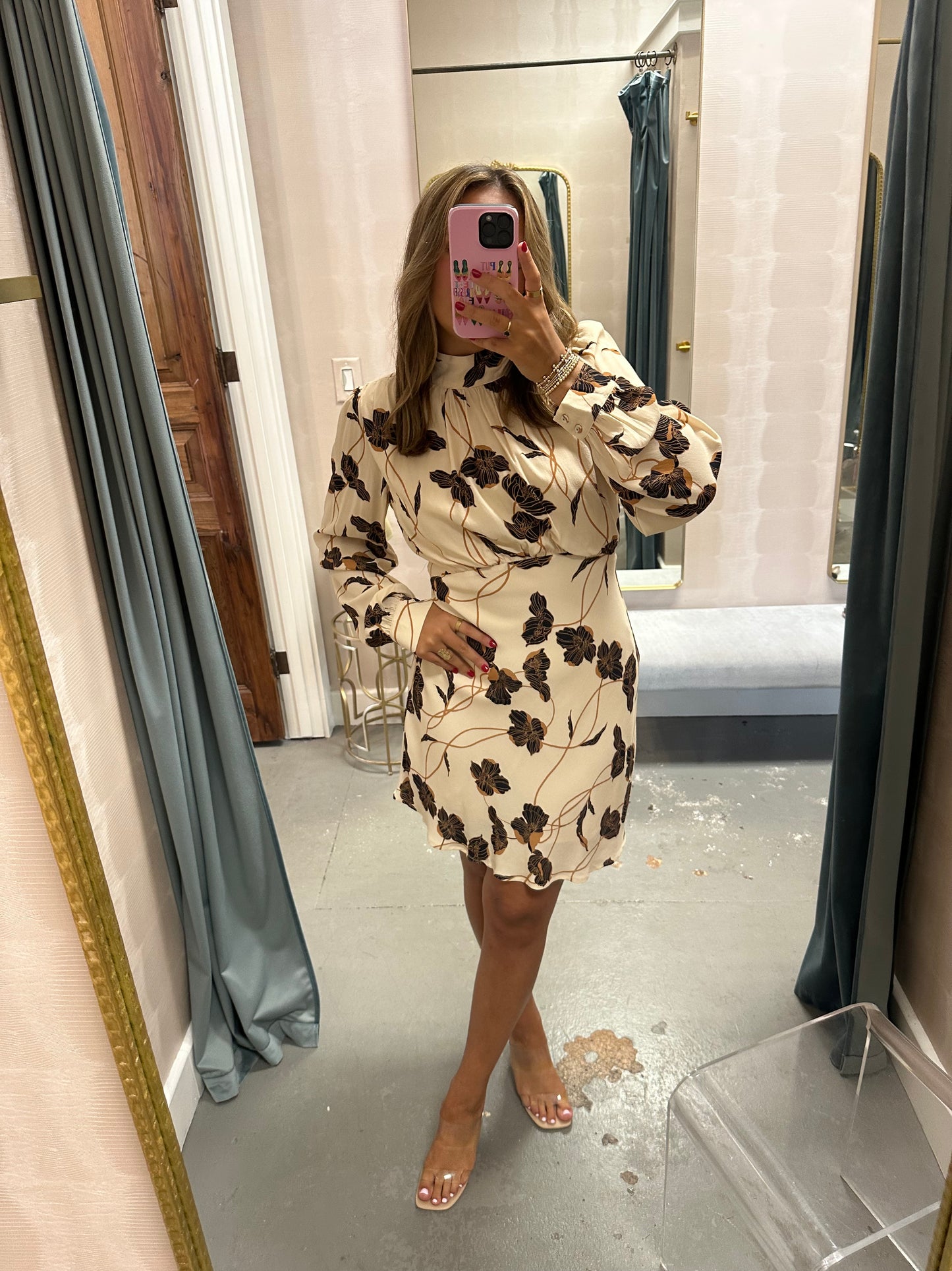 Echoes of Romance Mini Dress- Cream