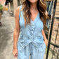 Wendy Denim Vest- Blue
