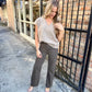Mateo V-Neck Sweater Vest- Mocha