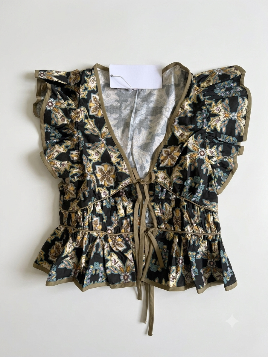 Talia Top- Luxe Trellis