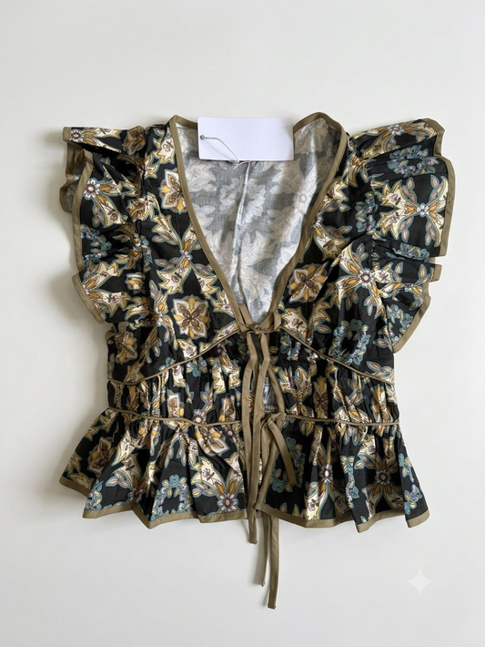 Talia Top- Luxe Trellis