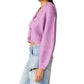 Mica Cropped Sweater- Dusty Lavender