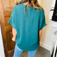 Flowy V Blouse- Green