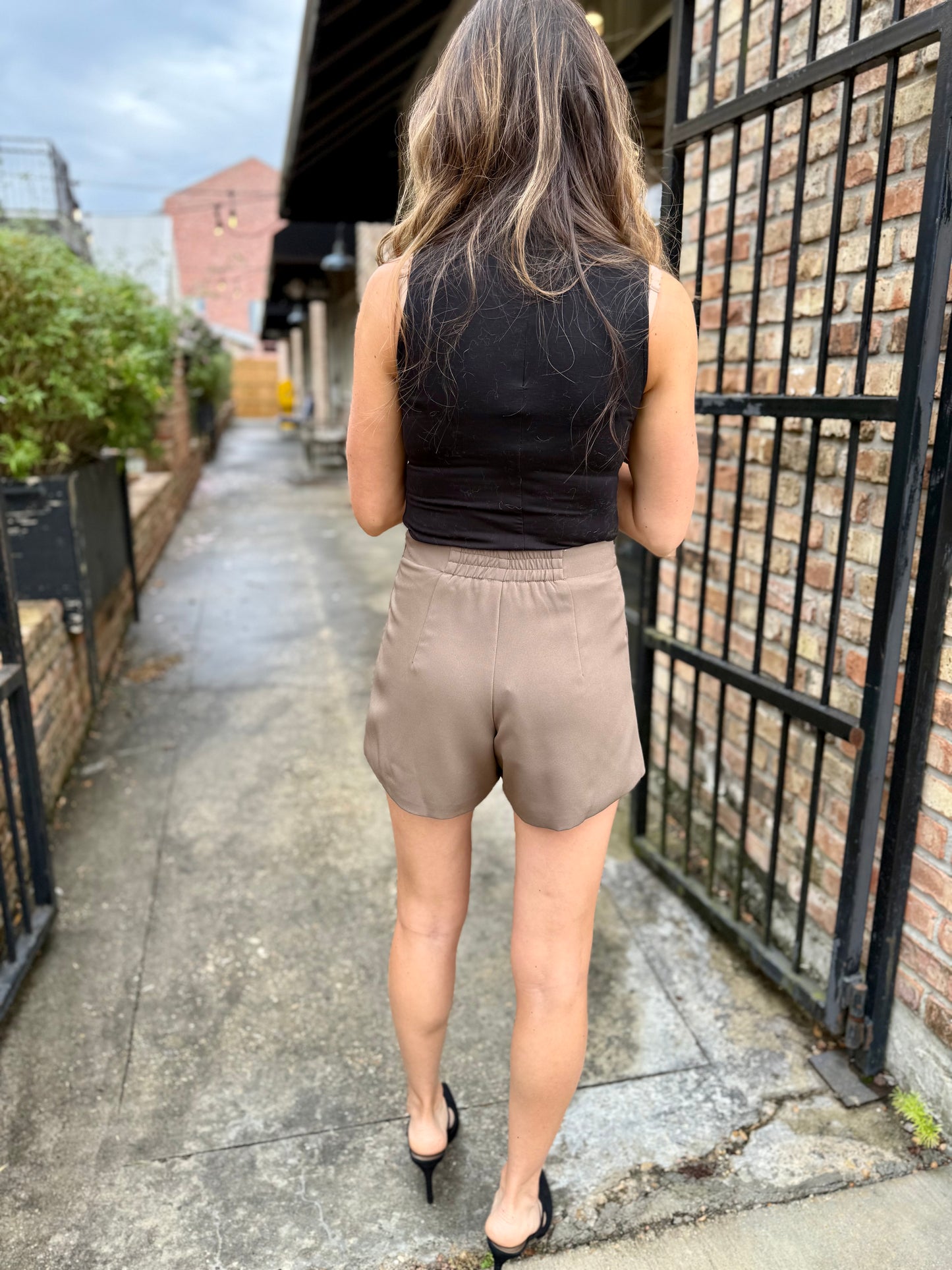 Issa Bow Skort- Mink