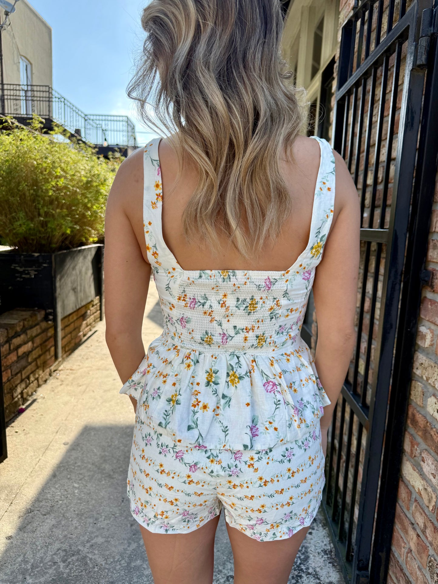 Marlee Floral Peplum Top