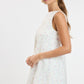 Ditsy Eyelet Mini Dress- Pink Pop