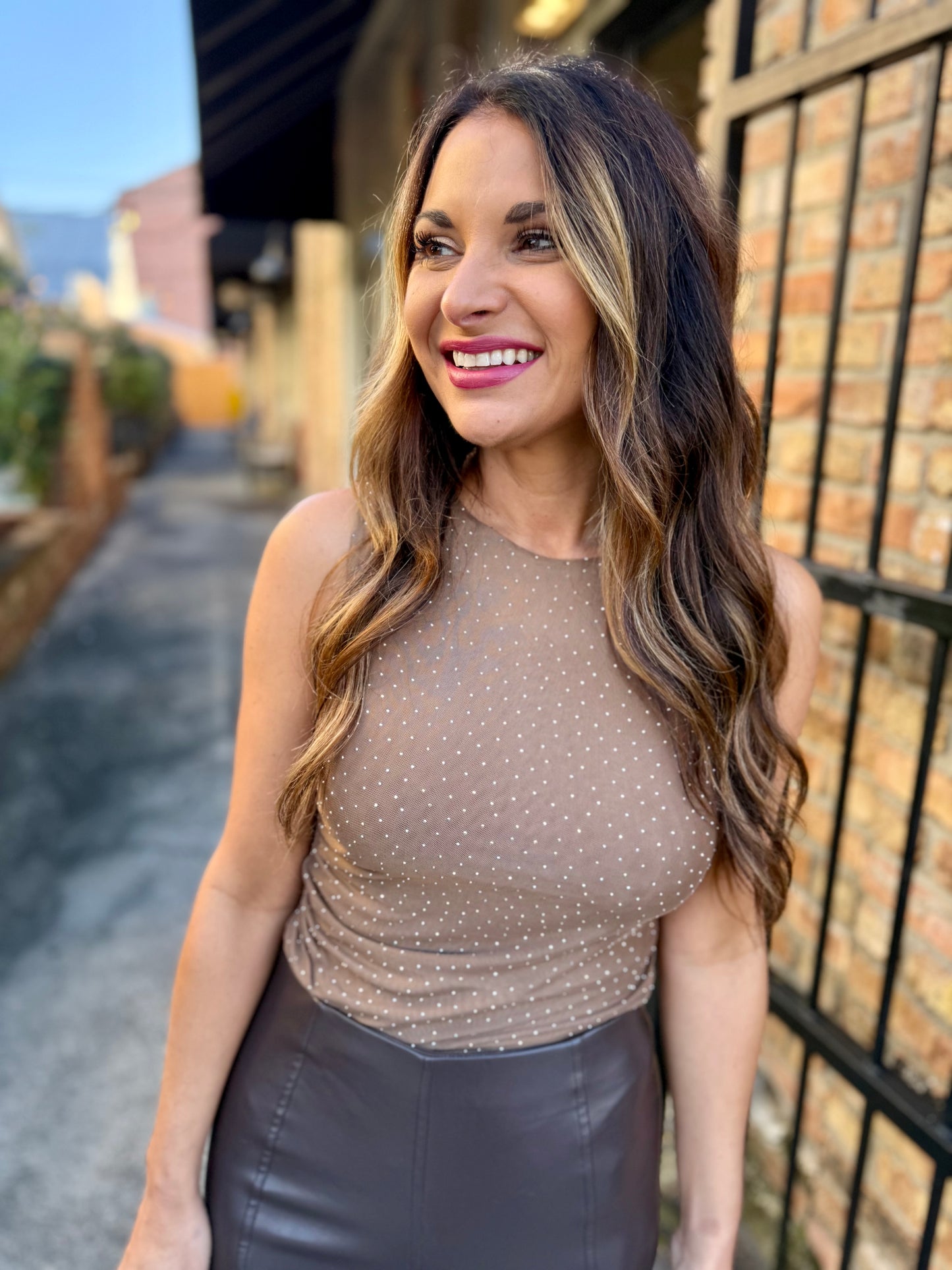 Mariana Bodysuit- Cafe