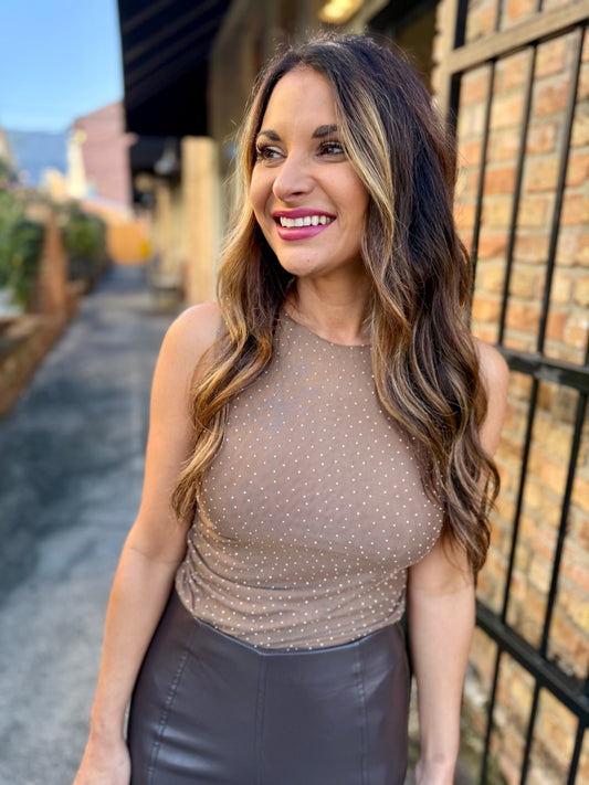 Mariana Bodysuit- Cafe