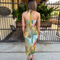Jaslyn Halter Dress- Marble